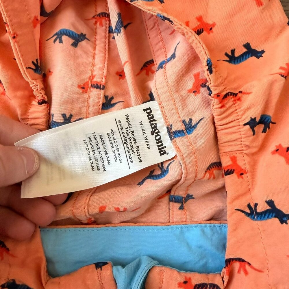 3T Patagonia Baby Baggies Jacket Toddler Tamar Tiger print - Picture 3 of 4